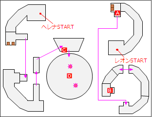祭壇への回廊Aマップ