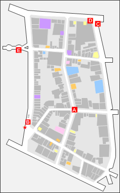 永洲街のビューポイントのマップ