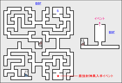 PSP版アラヤの岩戸マップ2
