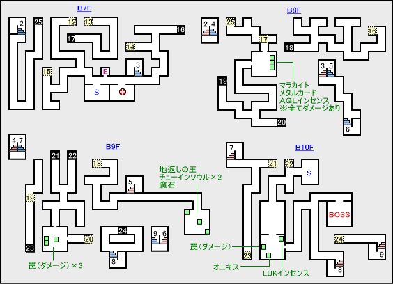 PSP版カーマ宮殿マップ2
