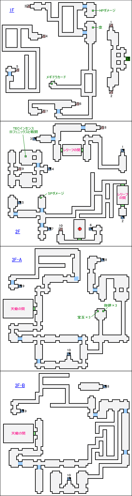 天蠍宮の神殿MAP