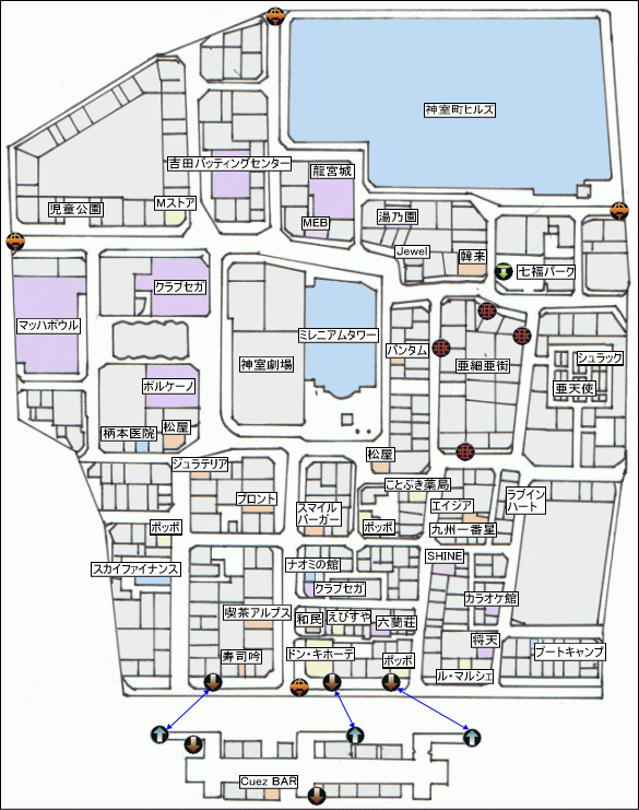 神室町MAP